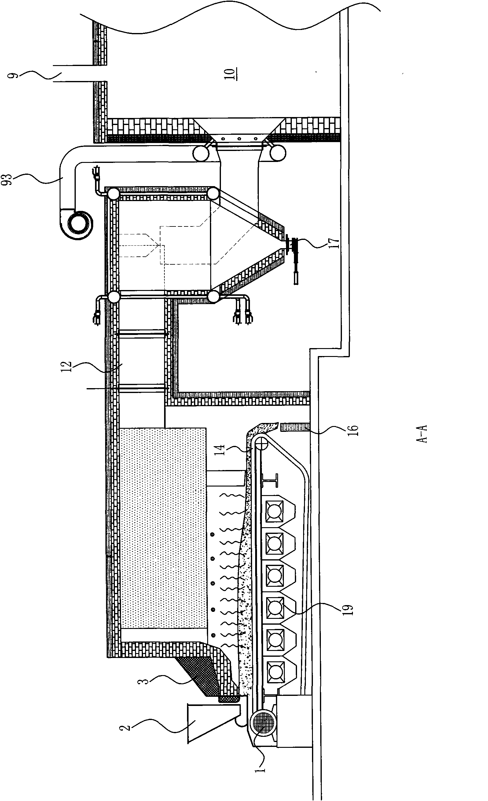 Horizontal mobile grate gasifier