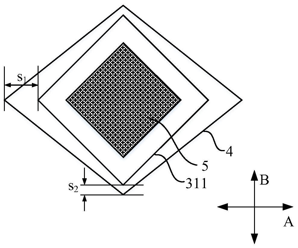 Pixel structure, display substrate, mask and evaporation method