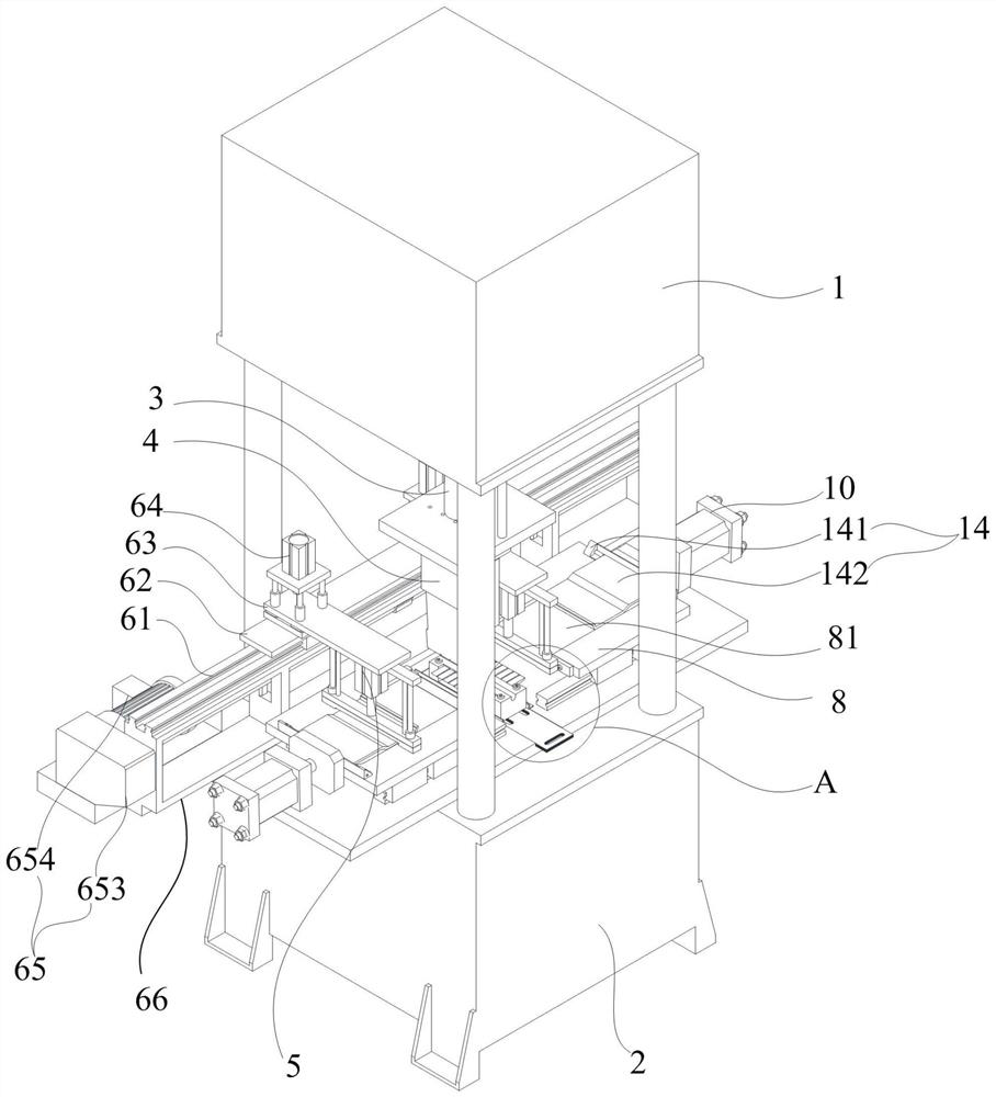 Shield tail brush wire pressing and bristle combining device of shield tunneling machine