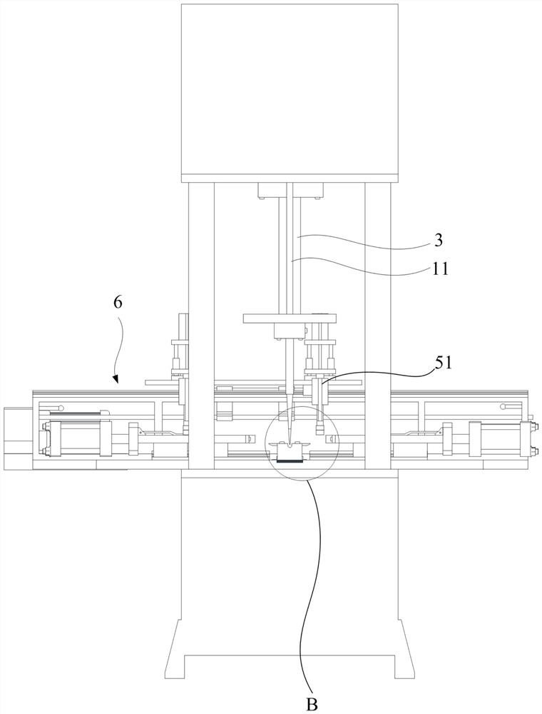 Shield tail brush wire pressing and bristle combining device of shield tunneling machine