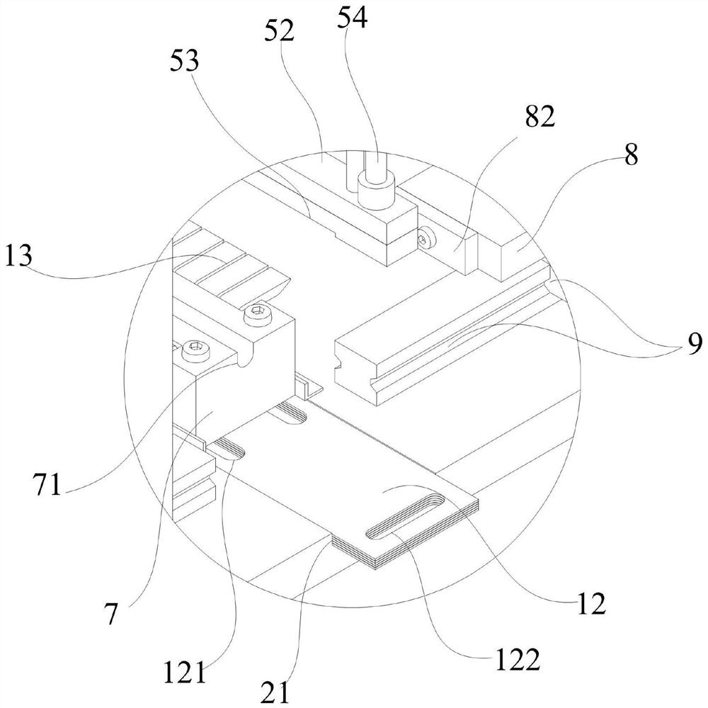 Shield tail brush wire pressing and bristle combining device of shield tunneling machine