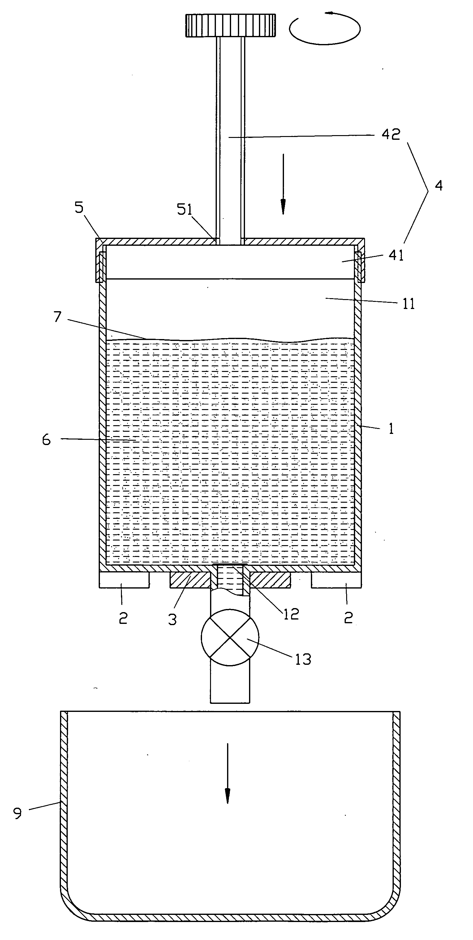 Preparation method for caffeine control and device thereof
