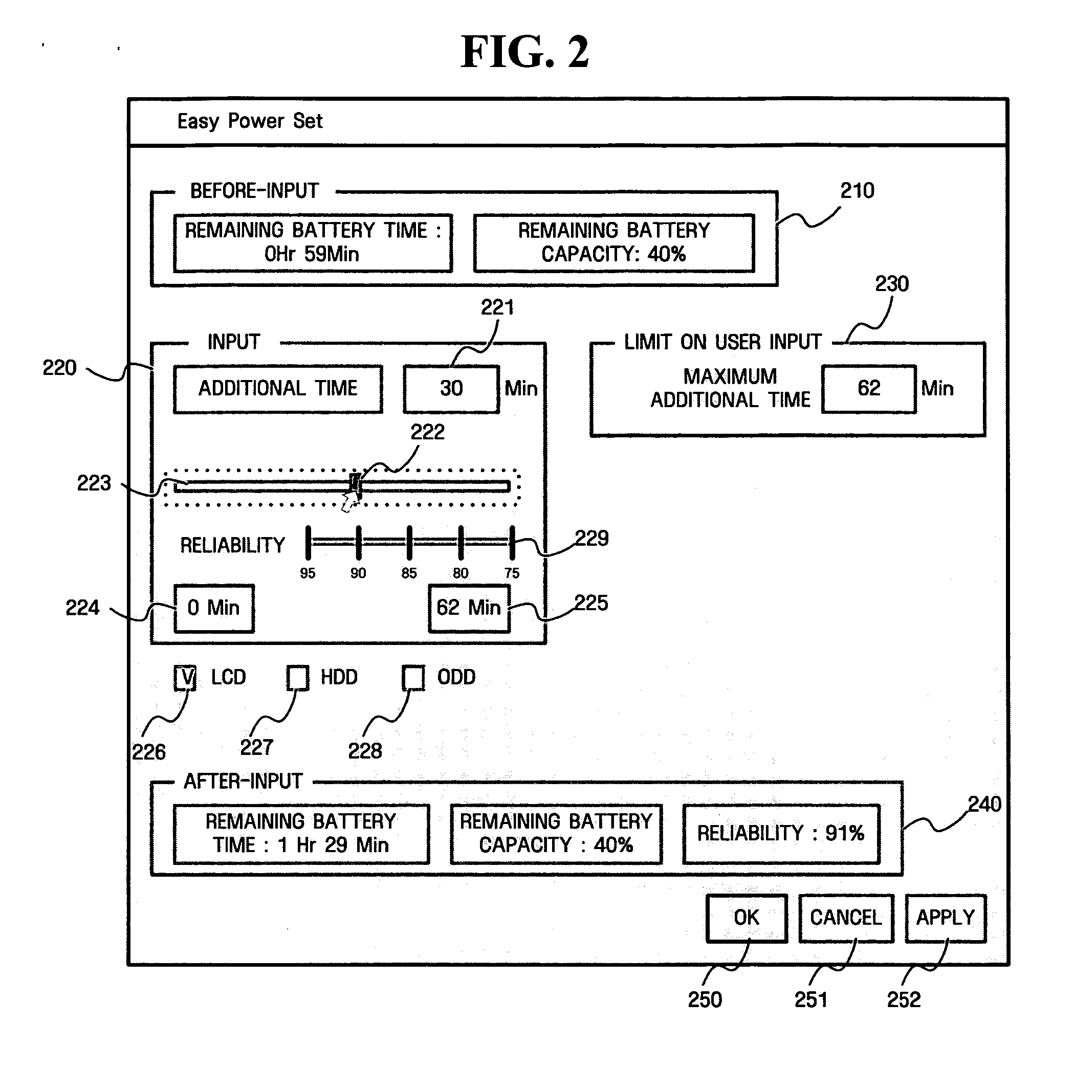 Method and apparatus for managing power of portable computer system