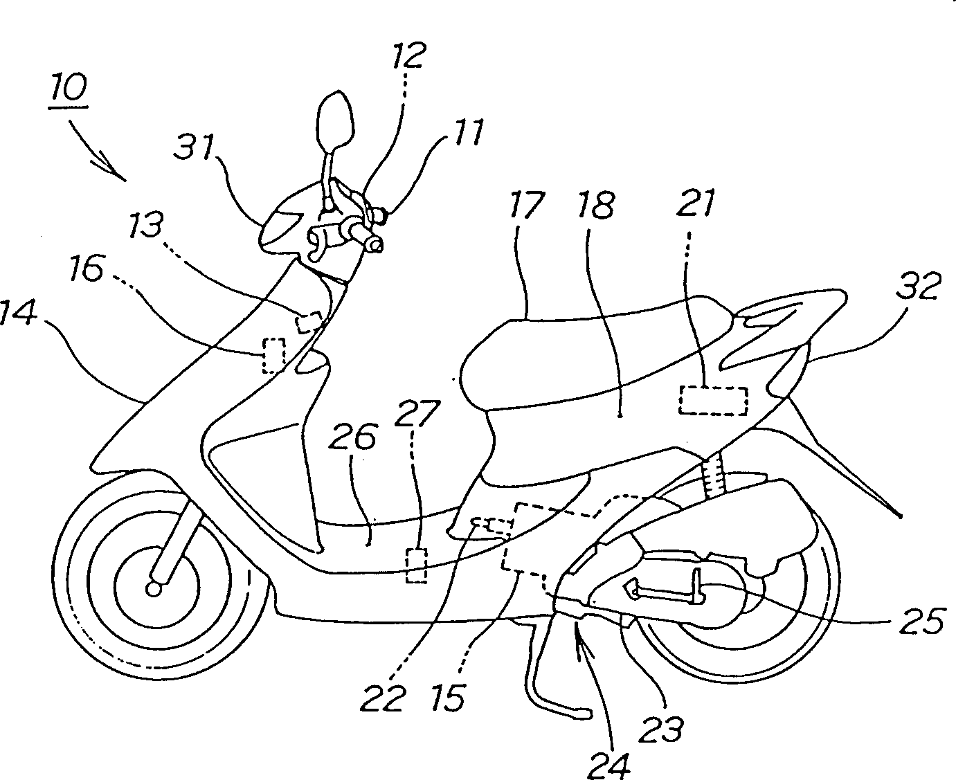 Generating voltage charging method for motor