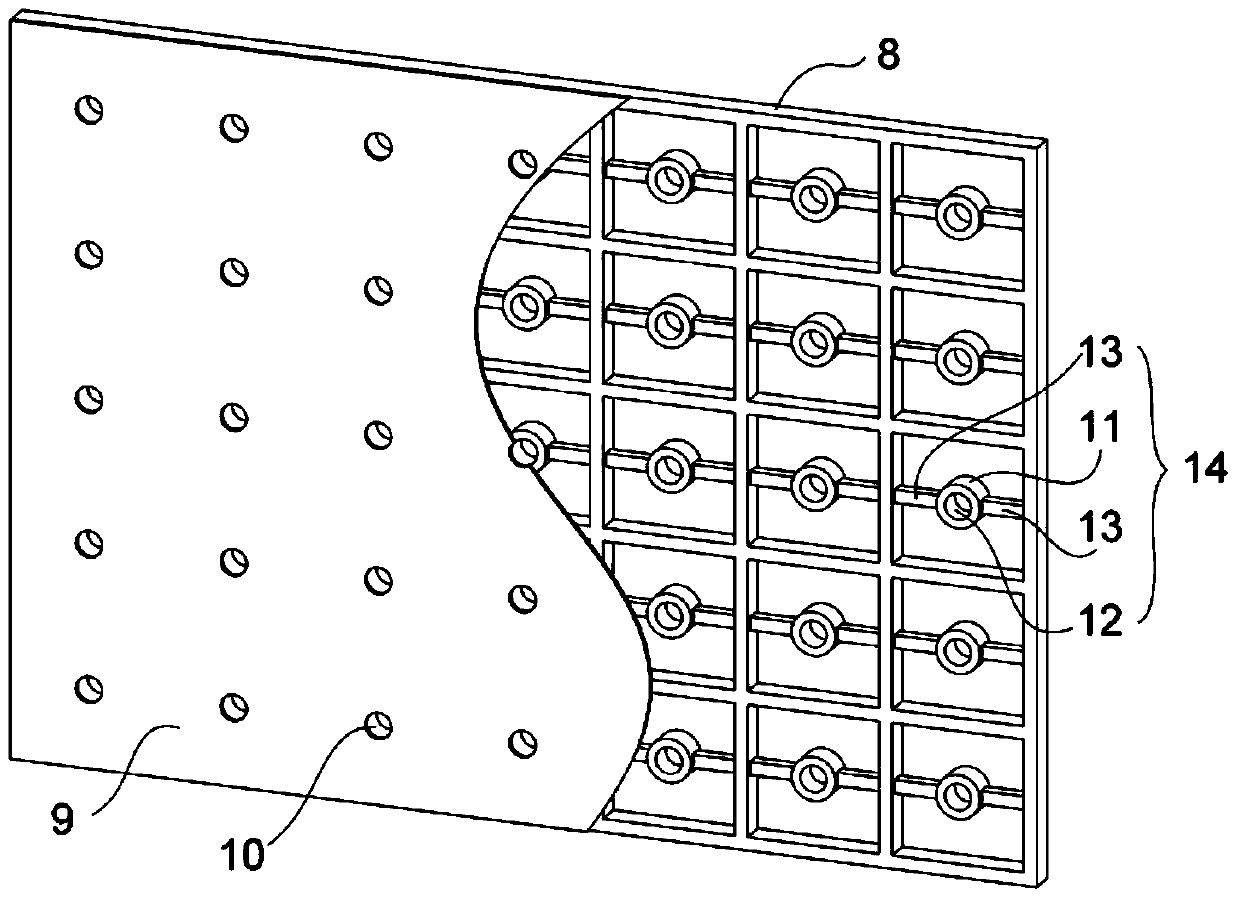 Acoustic metamaterial unit, composite structure and preparation of sound-proof flow and enhanced heat transfer