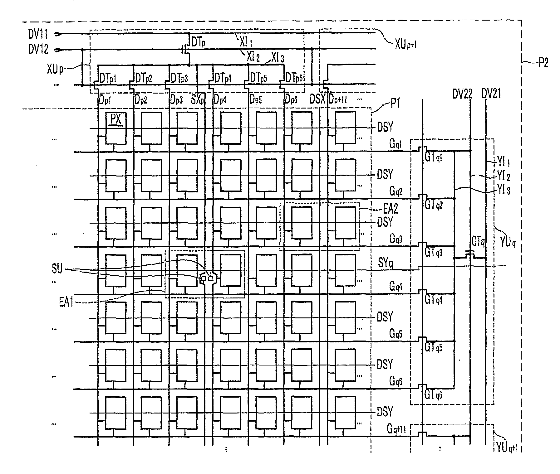 Display device and method of testing sensing unit thereof