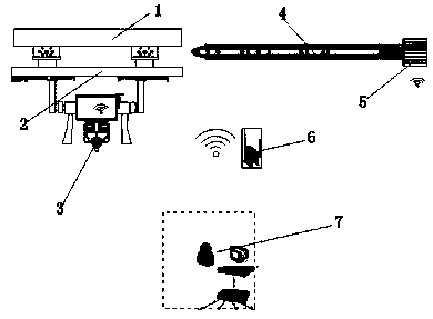 Gas monitoring system under karst landform