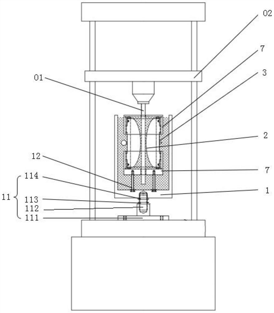 Soft matrix coating adhesion performance testing device and characterization method