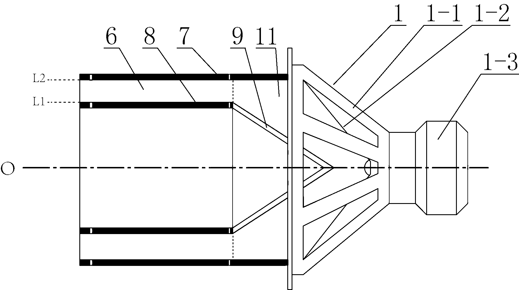 Forward speaker system with precision circular-tube compound channel
