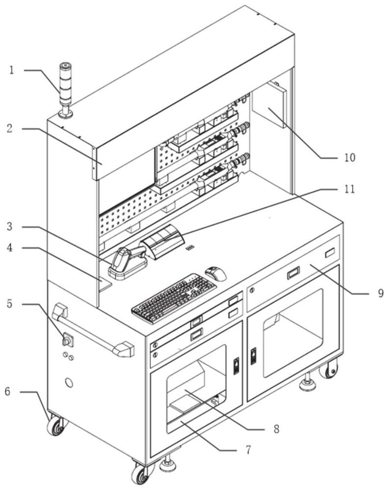 Intelligent assembly system for bogie parts of high-speed motor train unit