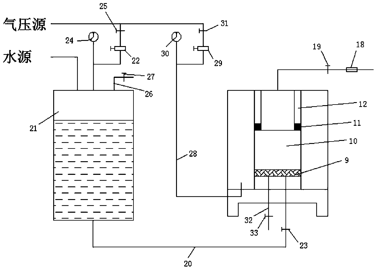 Test system and method for determining seepage deformation of cement soil