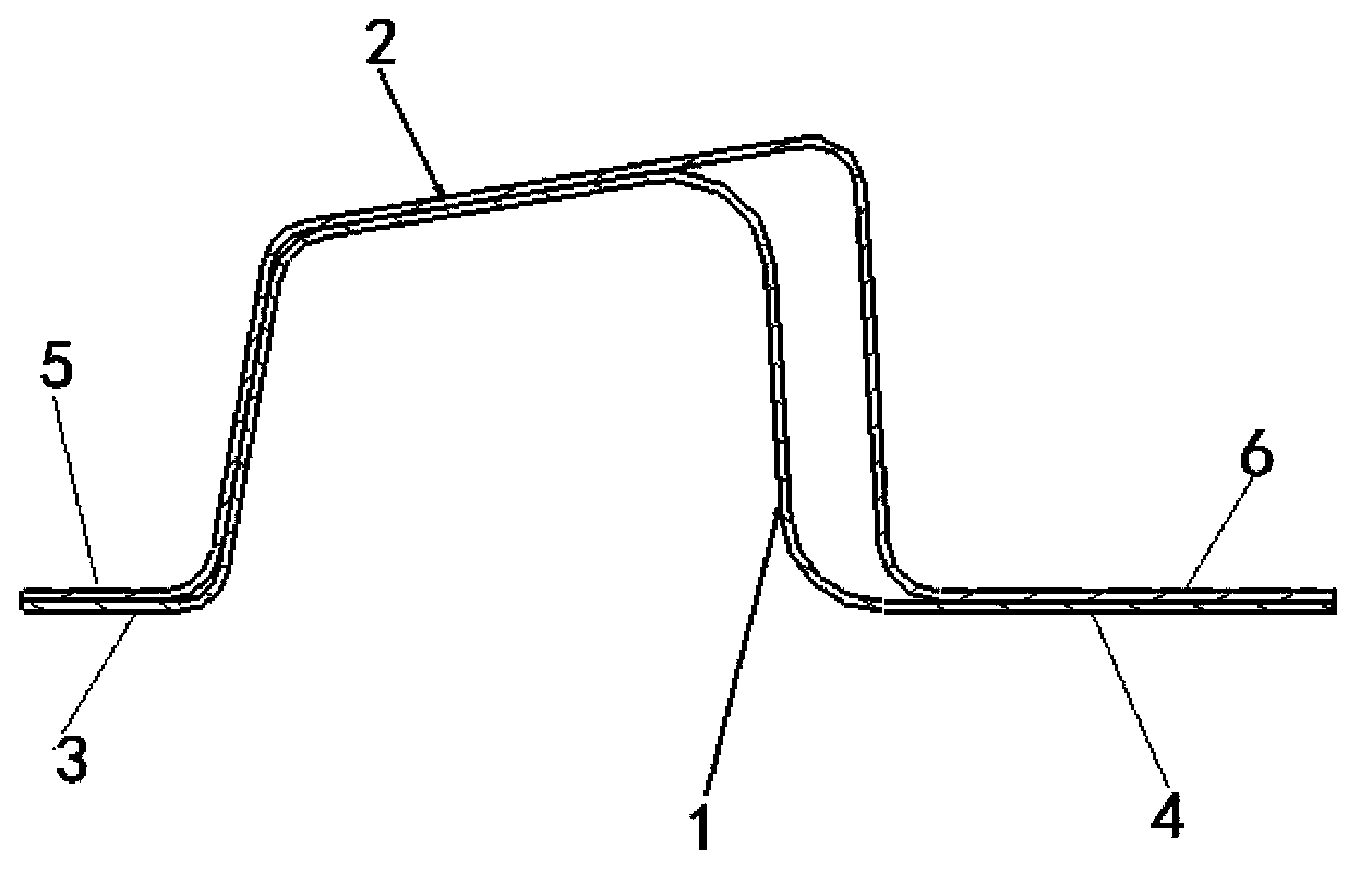 Reinforcing plate structure of automobile column B