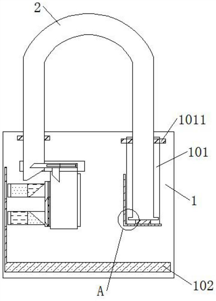 A double-track staggered mobile magnetic traction safety lock