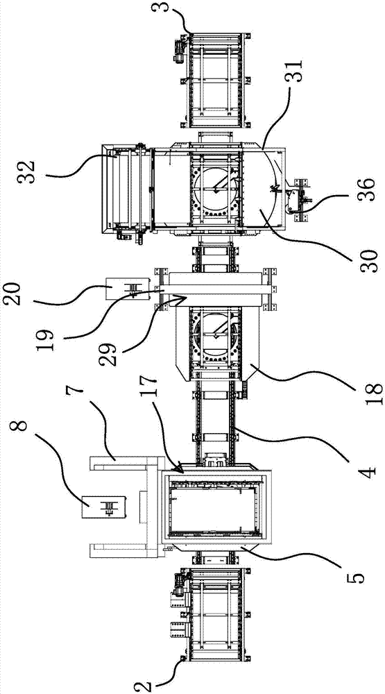Fully automatic packaging device for photovoltaic glass