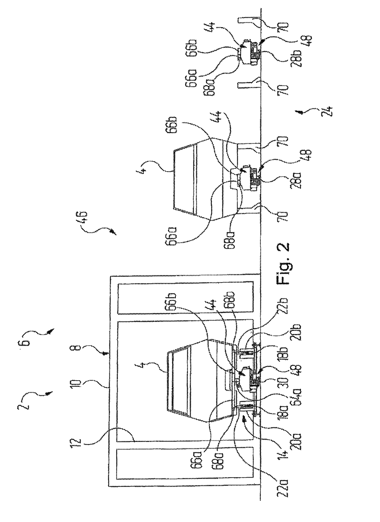 Conveyor unit and conveyor system for conveying vehicle bodies and plant for machining vehicle bodies