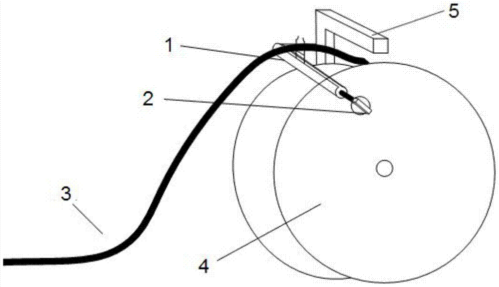 A kind of wire straightening device specially used for electrician's bobbin