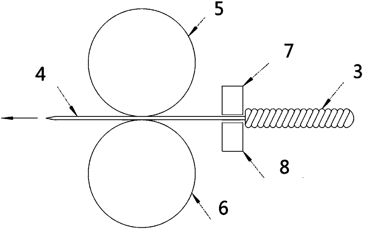 A method of using an automatic drawing machine for testing the fastness of the connection between the needle handle and the needle body