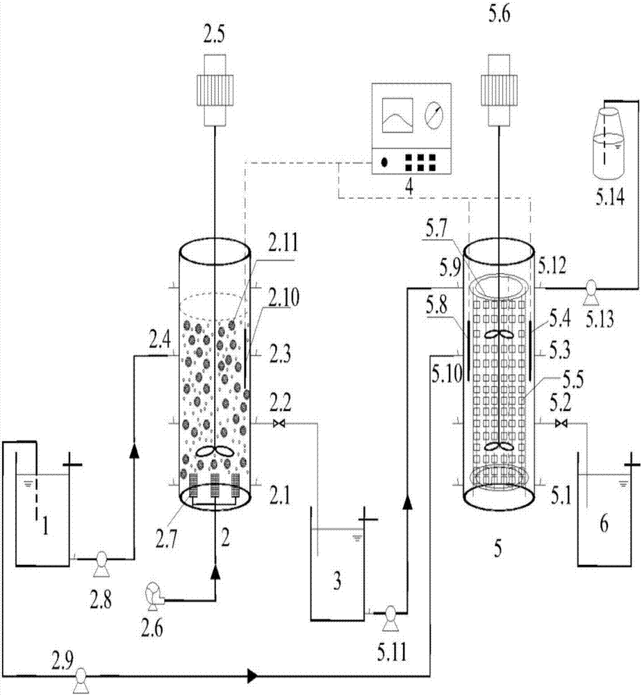 Device and method of strengthening urban domestic sewage treatment by strengthened nitrifying-DEAMOX biofilm process