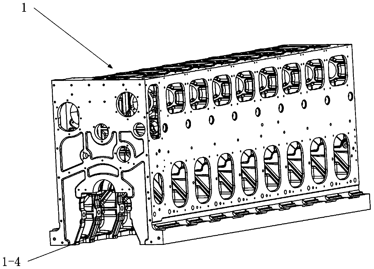 Marine diesel engine rack machining flexible clamp and method