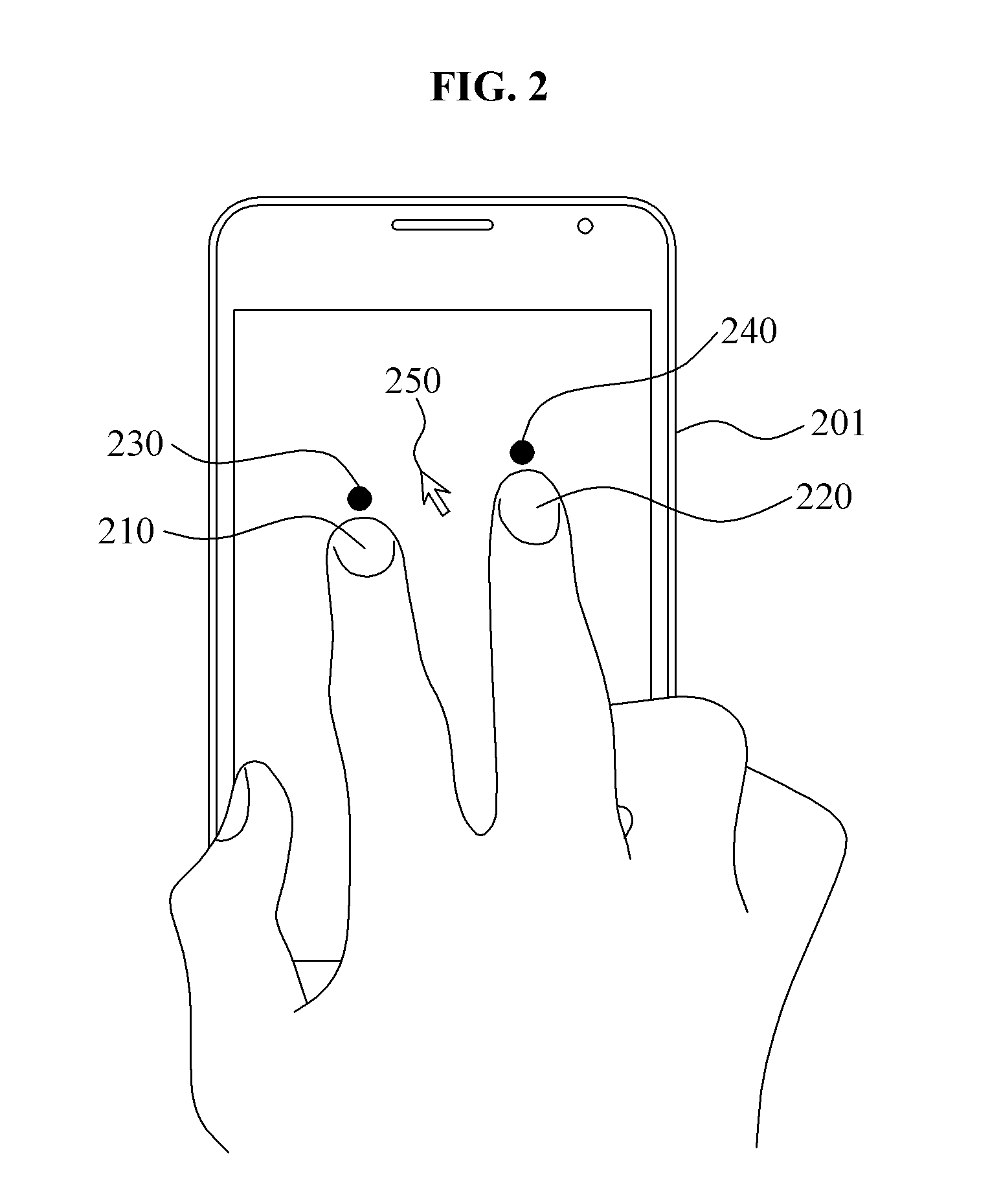 Touchscreen input method and apparatus