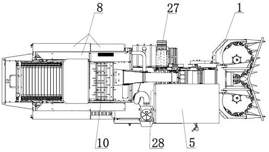 Self-propelled green fodder combine harvester