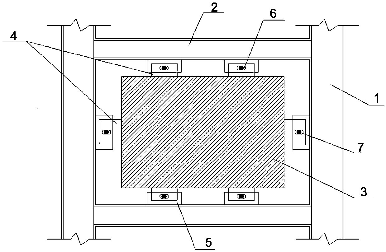 A prefabricated steel frame filled wall system and its construction method