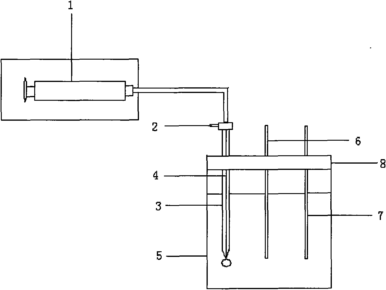 Chemical dropping electrode and method for monitoring pH value in solution