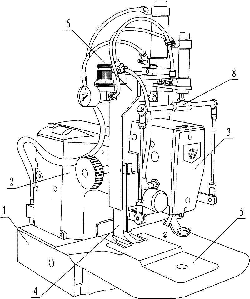 Split electronic pattern sewing machine