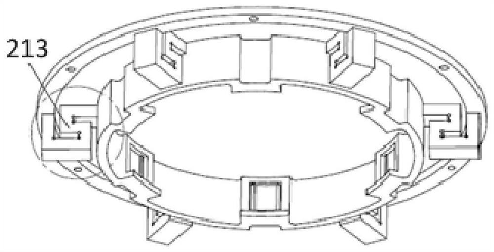 Flexible heat-dissipating and vibration-damping support structure for optical lens of spatial pointing measuring instrument