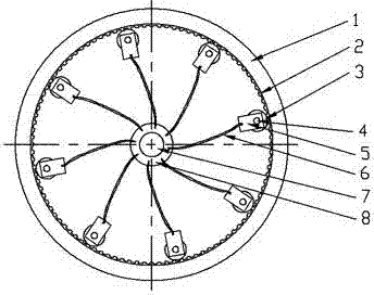 Elastic piece type piezo-electric power generating set and method