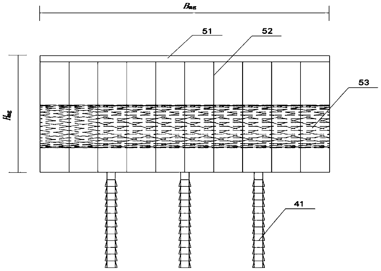 Bridge capable of automatically adjusting height along with rising of river water level and construction method thereof