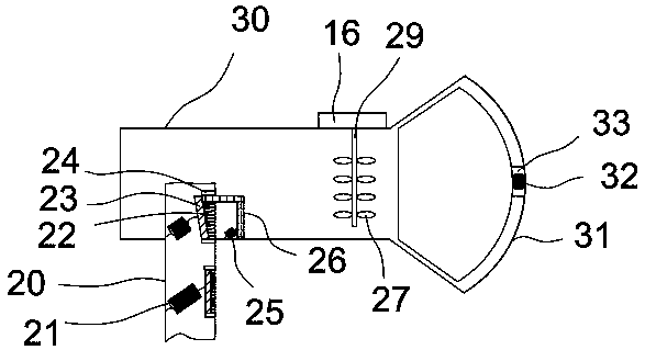 Peach tree irrigation device