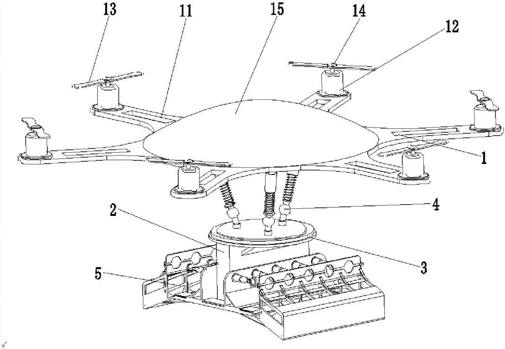A fire-fighting drone for overhead low-voltage lines