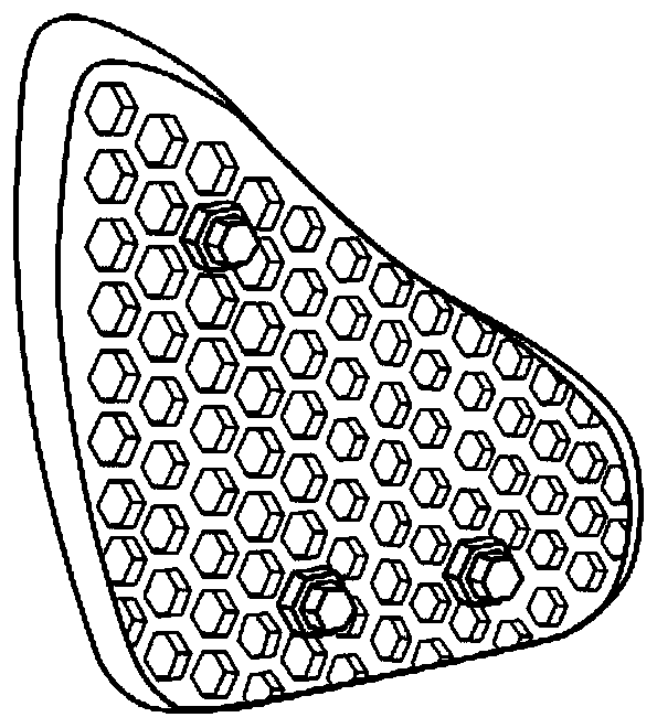 Assembled chair of honeycomb structure