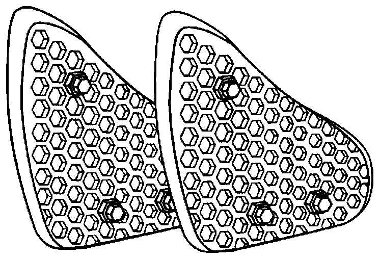 Assembled chair of honeycomb structure