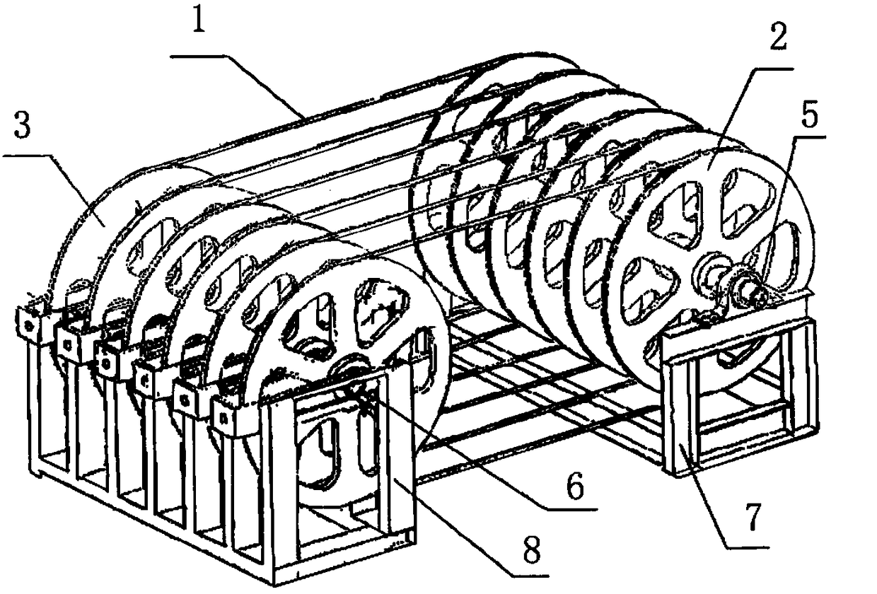 Transmission equipment for dry kiln