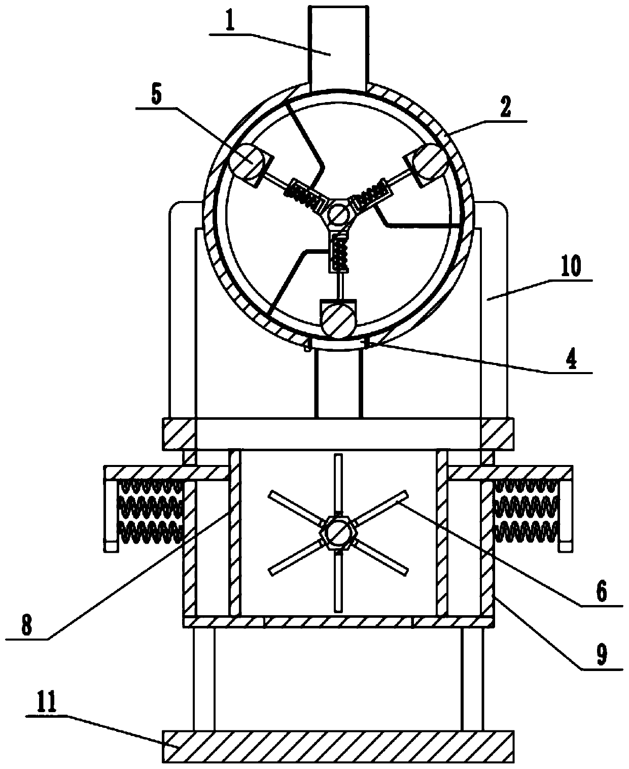 Raw material processing device for making plant wine