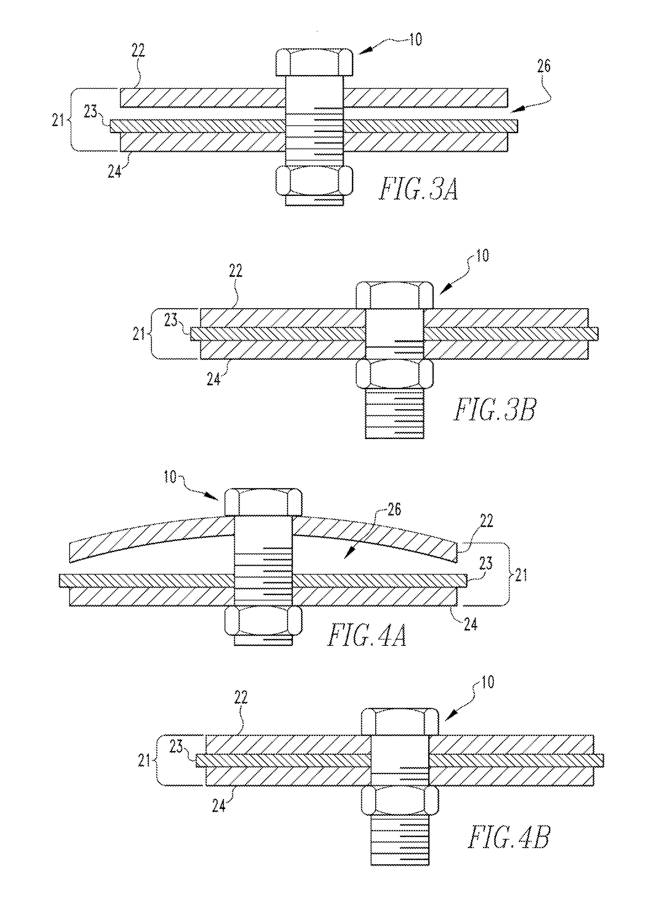 Washer assembly and joint monitoring system employing the same
