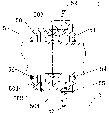 Bearing block, oil cavity cleaning and lubricating system and method for bearing block, and mineral engineering machinery