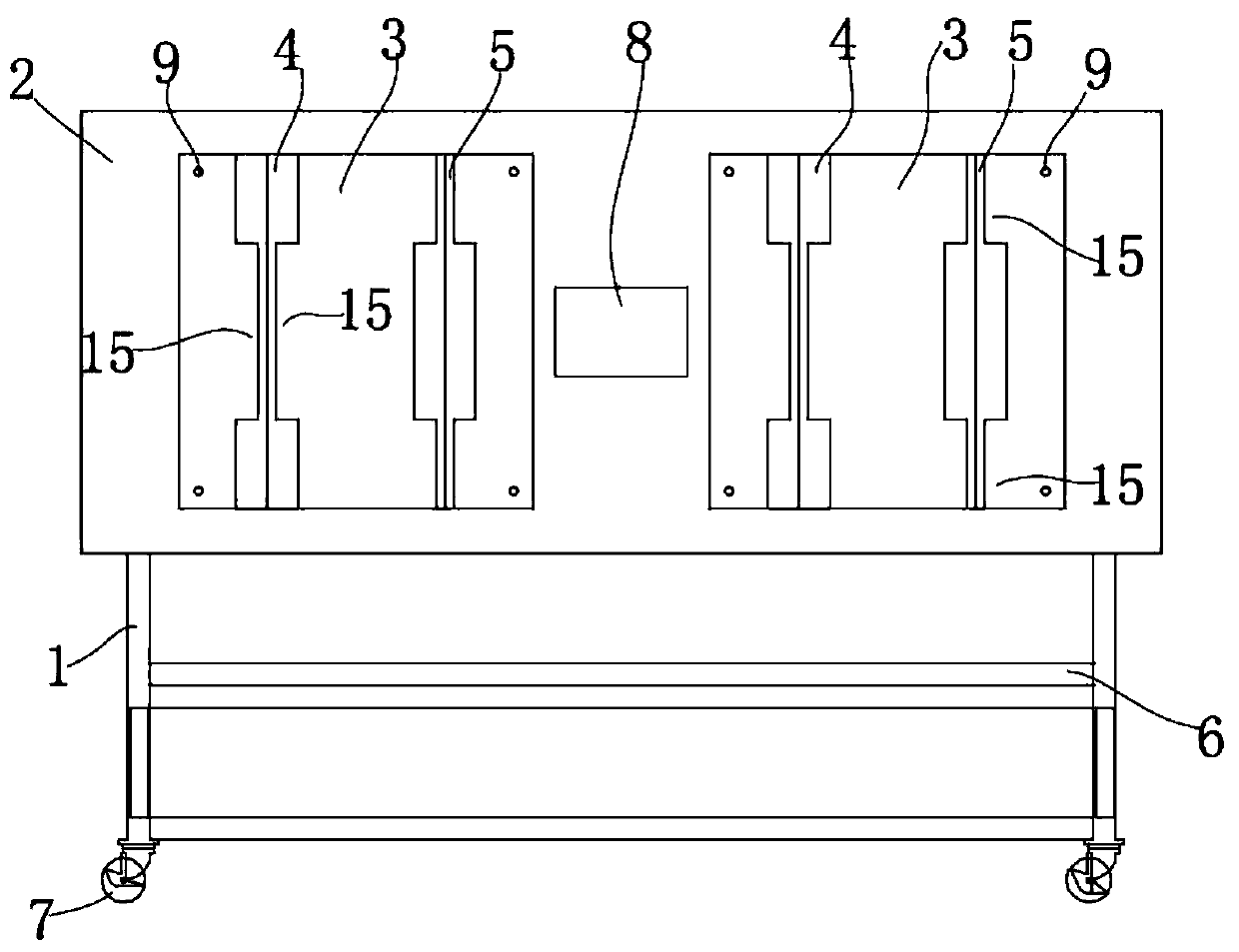 Rack for airplane pipeline construction simulation