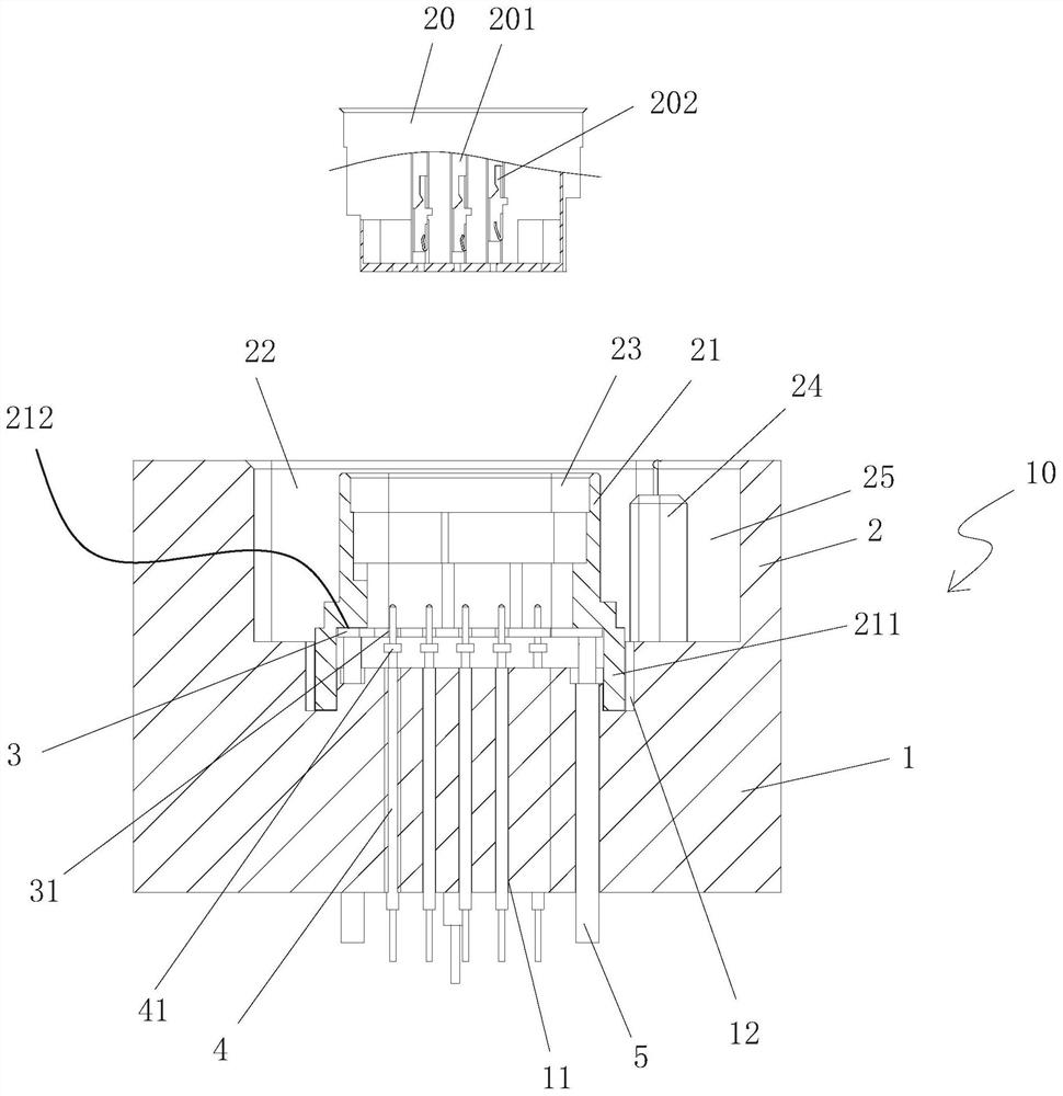 Connector terminal assembling and positioning rapid detection tool