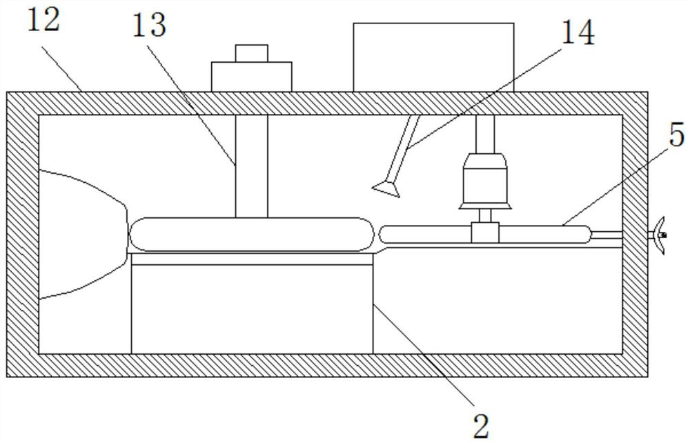 Tyre cleaning device capable of vibrating and taking out broken stones based on centrifugal action