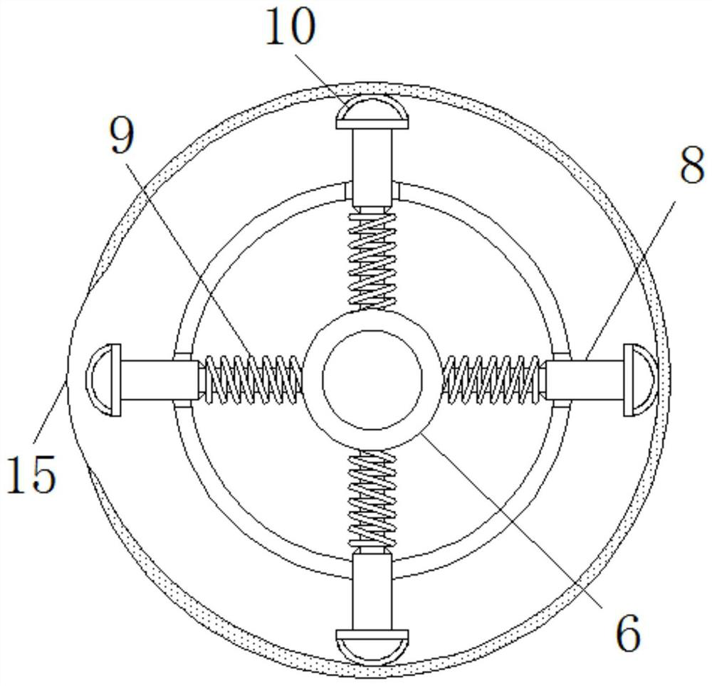 Tyre cleaning device capable of vibrating and taking out broken stones based on centrifugal action