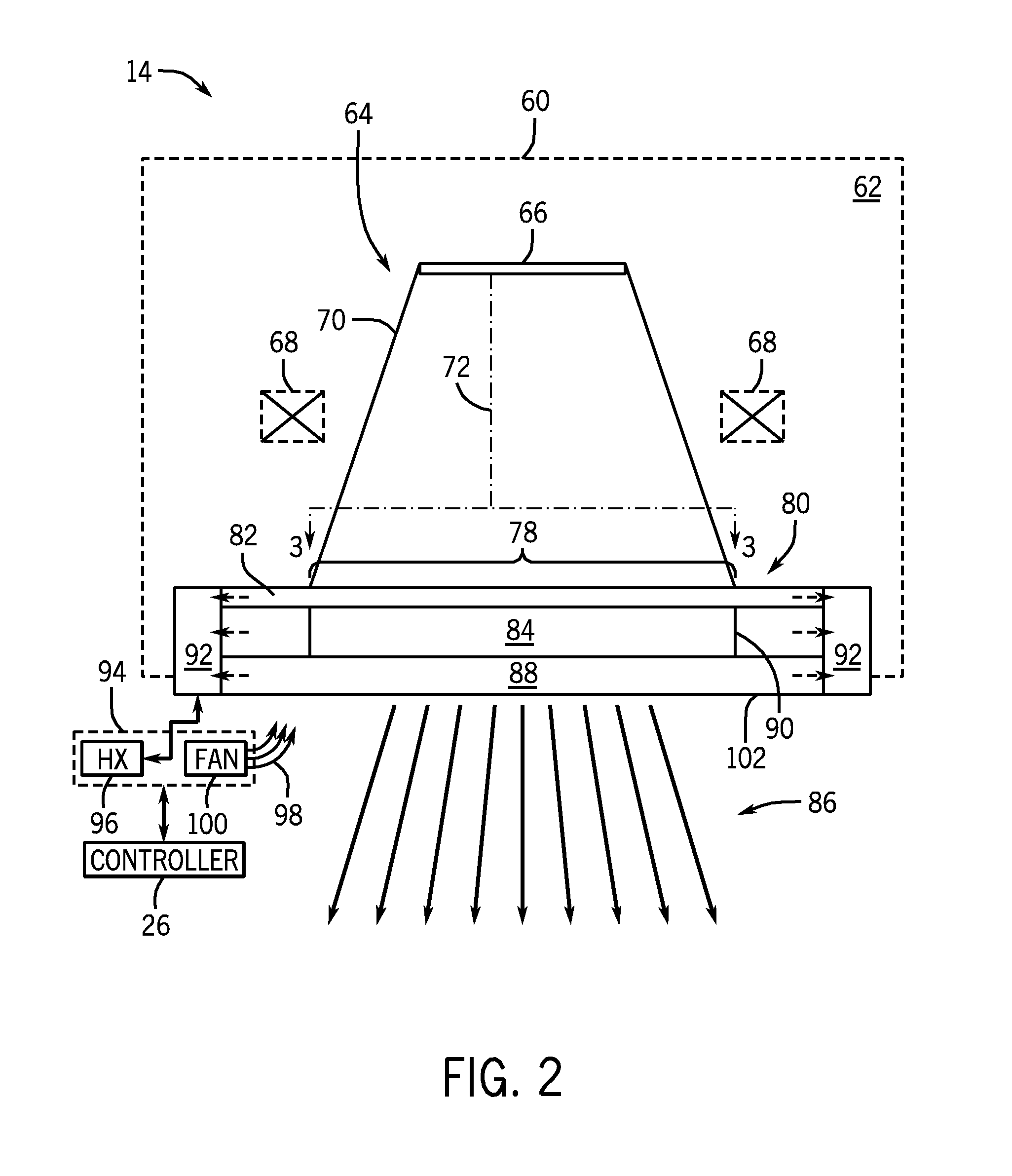 Multilayer x-ray source target with high thermal conductivity