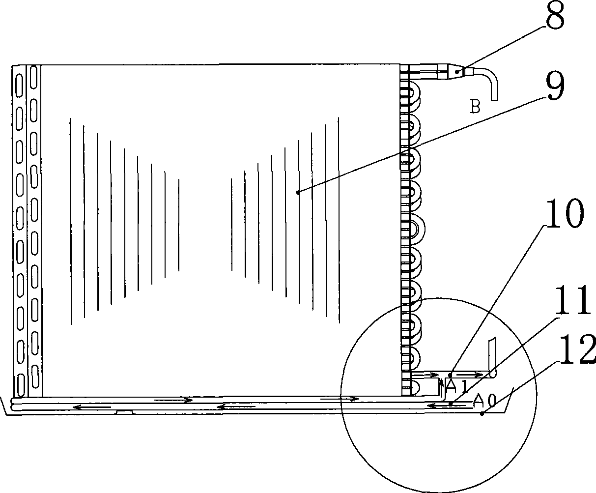 Air conditioner with defrosting loop device