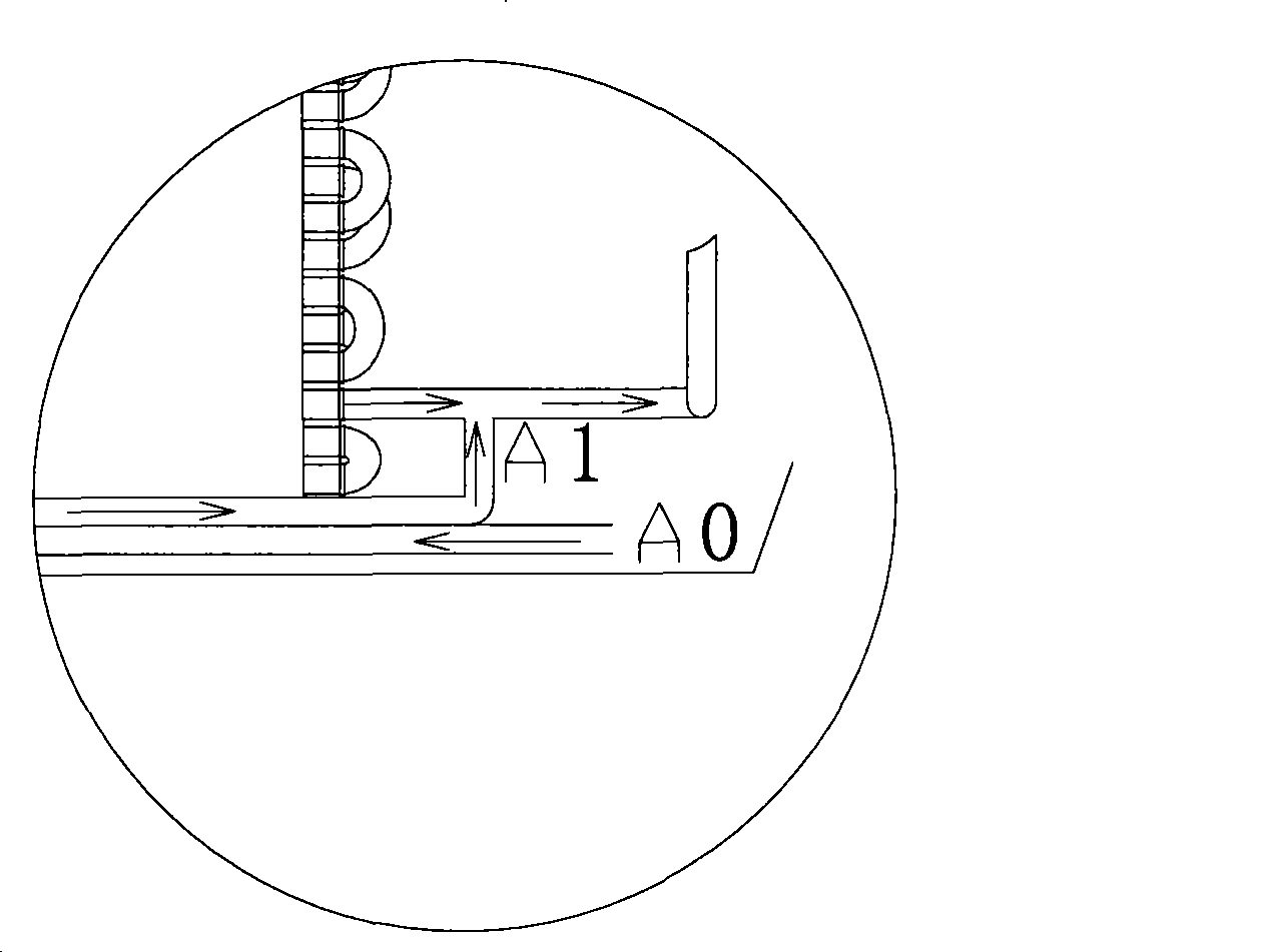 Air conditioner with defrosting loop device