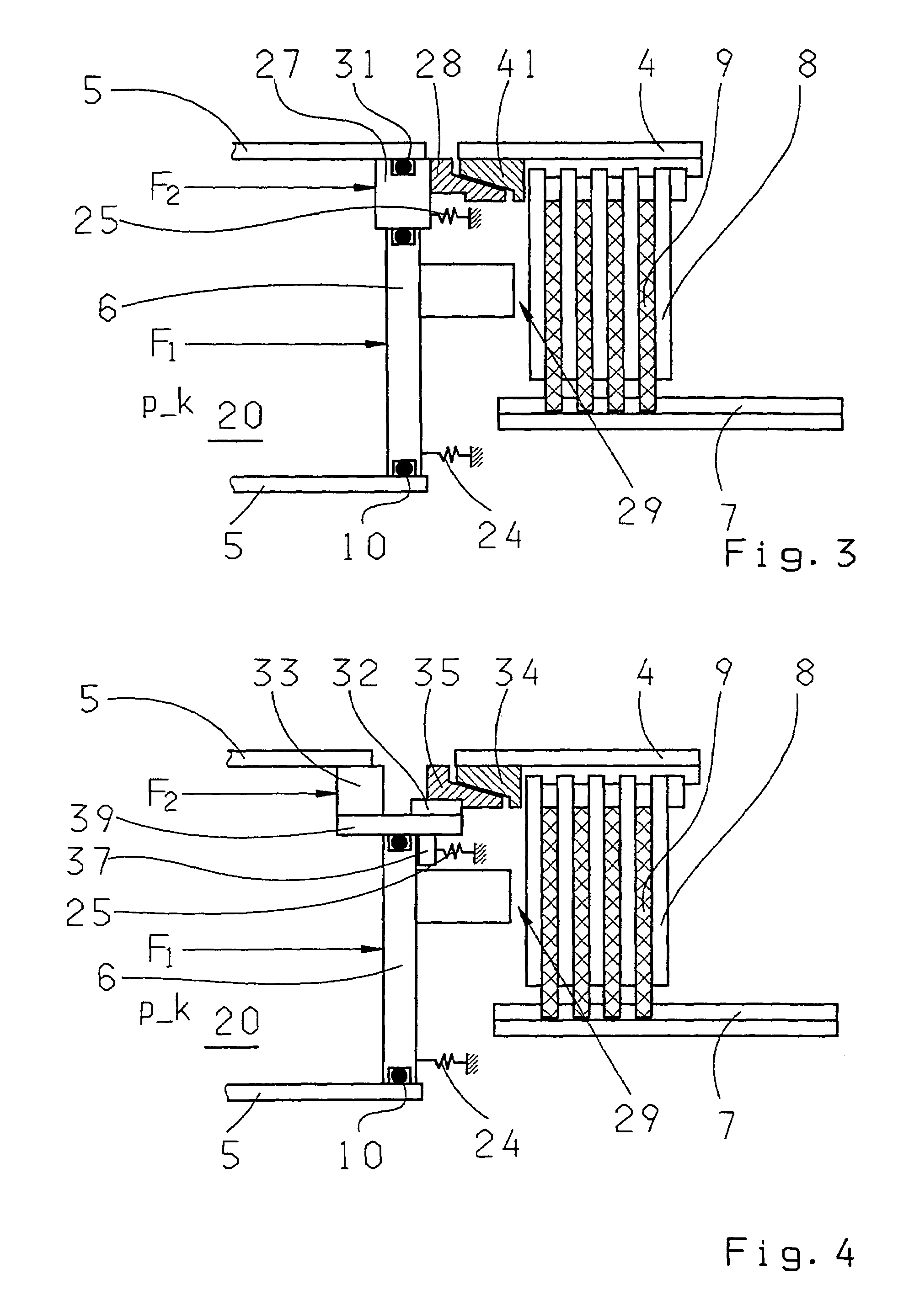 Automatic gearbox with a hydraulically actuated shifting element