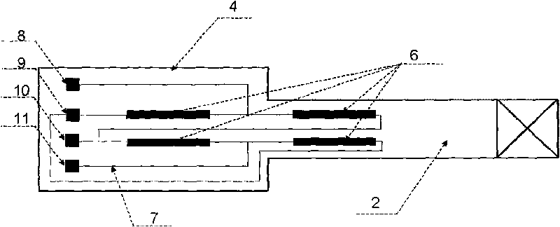 Compound cantilever beam needle point used for micro-nano microtechnique and manufacturing method thereof