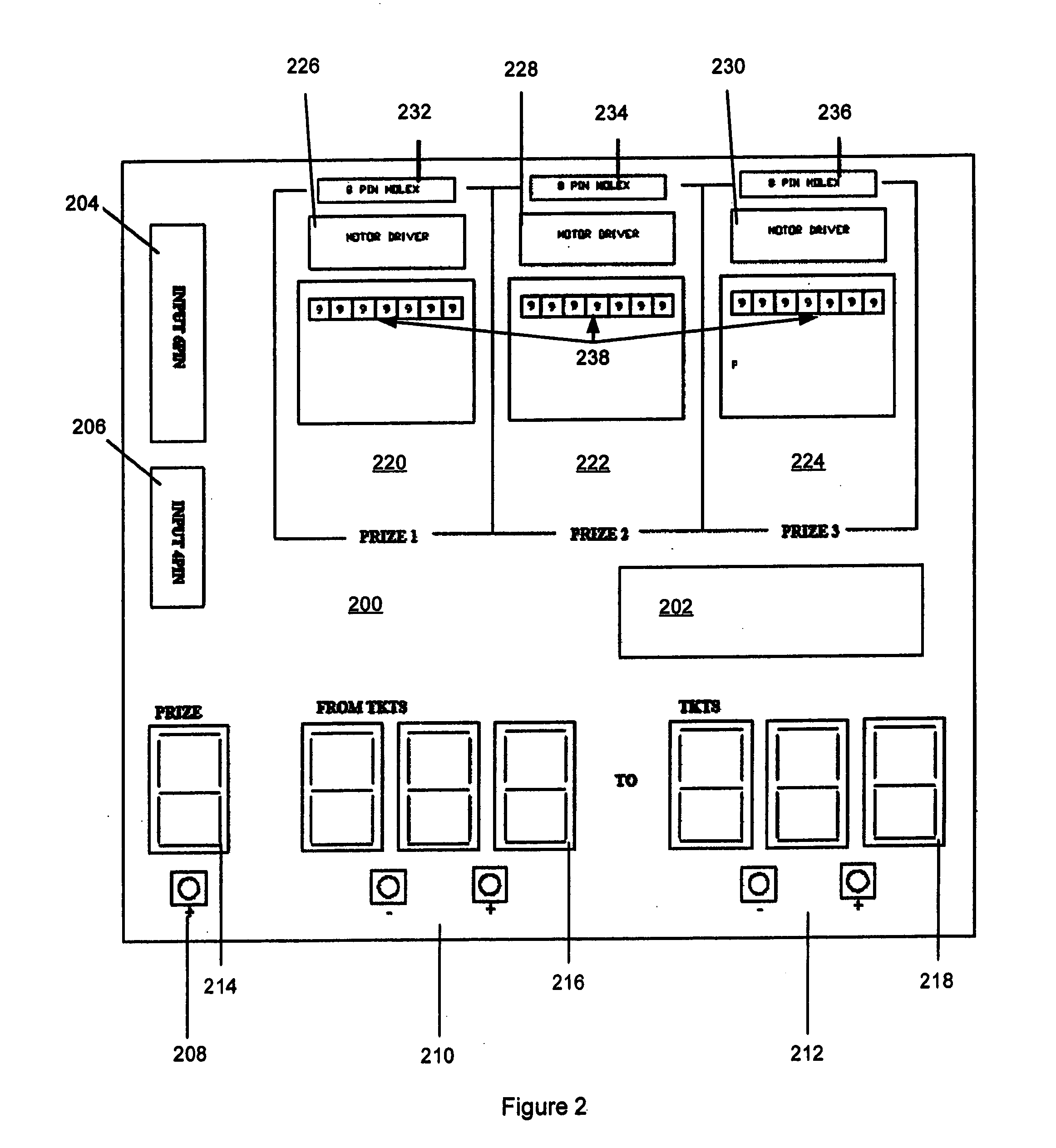 Prize dispensing device