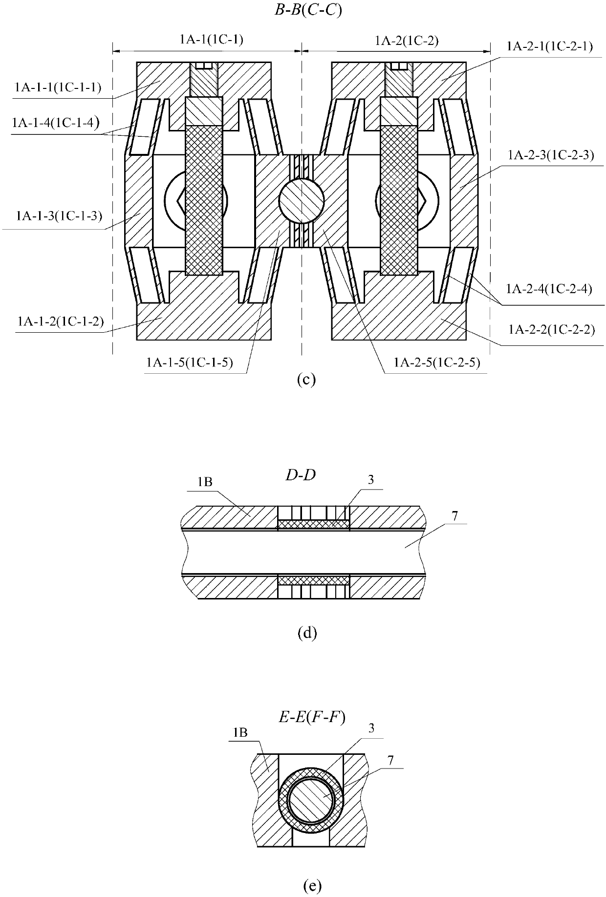 Structurally integrated piezoelectric inchworm linear motor
